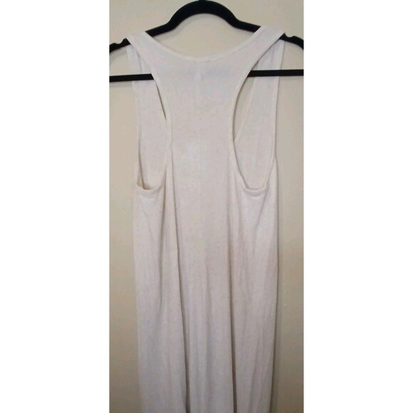 CALME by Johnny Was Sz L Tank Dress SOFT Tencel Linen Knit Cream Off White $148 - Picture 5 of 15